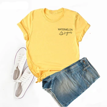 Žena Tshirts Harry Styles Melón T-Shirt Ženy Letné Liečiť Ľudí Láskavosť Unisex Bavlna Krátke Sleeve Tee Tričko Streetwear