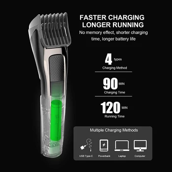 ENCHEN Sharp3S Mužov Elektrické Hair Clipper USB Nabíjateľné Profesionálny Zastrihávač Chĺpkov Vlasy Fréza pre Mužov Dospelých Britva