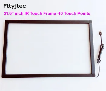 Fttyjtec vyrazili 21,5 palca infračervené multi touch screen overlay naozaj 10 bodov multi touch screen panel 21