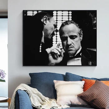 DDHH Wall Art Plátno Tlačiť Obrázok Maľovanie Filmu Godfather Obrázok Pre Obývacia Izba Domova Bez Rámu