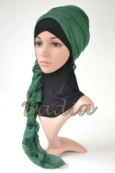 20pcs/veľa nových hidžáb šatku ženy lesk leskom voile viskóza pevné obyčajný hijabs moslimské šatky šály foulard ukradol islam zábal