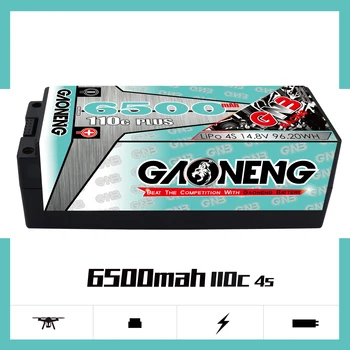 Gaoneng GNB 6500mAh 4S 14,8 V V 110C 5.0 mm Bullet Hardcase LiPo Batérie XT90/XT60/T/EC5 Konektor na 1:8 1/8 štyri riadiť off-road RC Auto