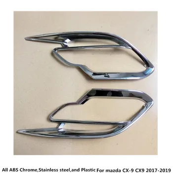 Pre Mazda CX-9 CX9 2017 2018 2019 2020 Rám Styling ABS Chrome Kryt Výbava Späť Chvost Zadné Hmlové Svetlo na Čítanie Rám Stick 2ks