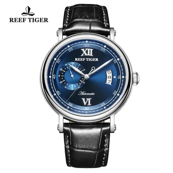 2021 Útes Tiger/RT Luxusné Bežné Hodinky pre mužov Nehrdzavejúcej Ocele Modrá Módne Mechanické Hodinky Veľké Dátum reloj hombre RGA1617-2