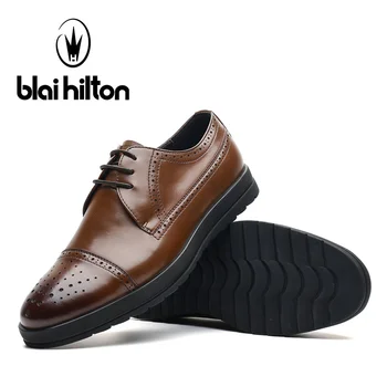 Blai Hilton 2017 muži Móda topánky Originálne Kožené topánky Priedušná/Pohodlné Obchodné pánske členkové Topánky