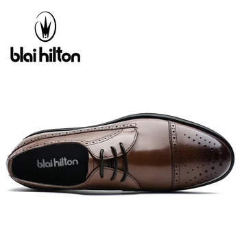 Blai Hilton 2017 muži Móda topánky Originálne Kožené topánky Priedušná/Pohodlné Obchodné pánske členkové Topánky