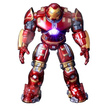 2020 Marvel Avengers 3 Iron Man Hulkbuster Brnenie Kĺby Pohyblivé bábiky Známky S LED Light PVC Akcie Obrázok Zber Model Hračka