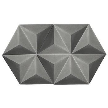 Trojuholník Silikónové Konkrétne Formy 3D Steny Omietky Plesne Ručné dekoračný Kameň Nástroj
