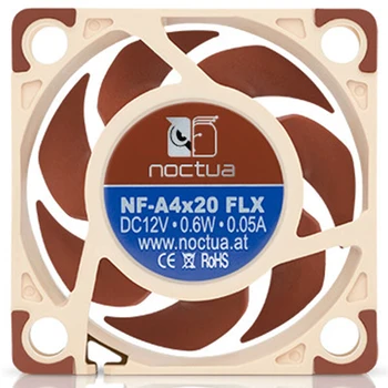 Noctua NF-A4x20 FLX 4cm 20 mm ventilátor Chladiaci ventilátor 5V/12V a 3pin /4pin PWM hrúbka tepelný rozptyl šasi malých fanúšikov