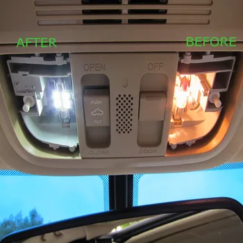 9pcs Xenon White Auto LED Žiarovky osvetlenie Interiéru Balík Kit Pre 1996-2000 Honda Civic Mapu Dome batožinového priestoru špz Lampa