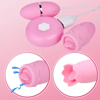 Pošvy Loptu Jazyk Lízanie Vibrátor G-Spot Masér Bradavky Stimulátor Klitorisu Sexuálne Hračky pre Ženy Vibračné Vajíčko