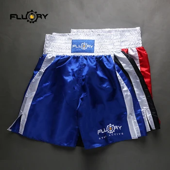 4 farebné boxerské šortky výšivky kop šortky nový dizajn muay thai šortky