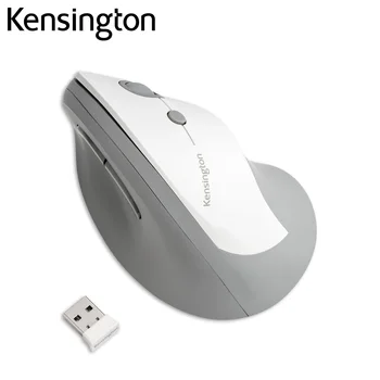 Kensington Wireless Mouse Vertikálne Ergonomické 2.4 Ghz Prispôsobiteľné Šesť Tlačidiel 1600DPI so Retail Balenie Šedá K75520WW