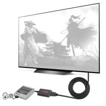 720P Retro Prepnutie Prevodníka kompatibilný s HDMI pre N64 SNES NGC SFC Hra Cube na HDTV Video Scart Kábel Konverzie