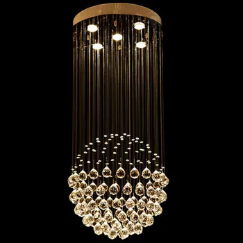 LED Kolo Luster, Krištáľové Lustre, Osvetlenie Globular Luxusný Dizajn pre Vnútorné Deco Jedáleň, Obývacia Izba Hotel Štúdia Bar