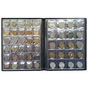 250 Kusov Mincí Skladovanie Knihy Pamätné Mince Zber Album Držiteľov Zber Objem Priečinok, Podržte Multi-Farebné Prázdne Mince