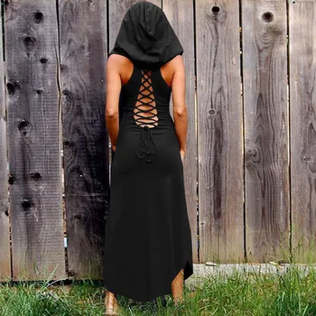 Dlhé Šaty Žien Okolo Čipky Duté Z Klubu Sexy Štýlový Riadok Black Slim Jar Elegantné Bežné gotické Šaty