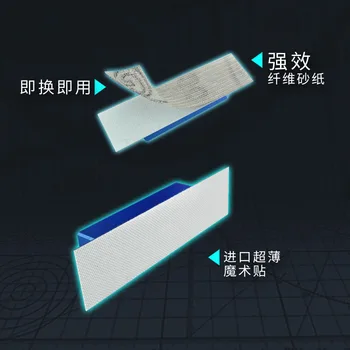 U-HVIEZDIČKOVÝ UA-91597A Suchým zipsom Leštiaci Blok s Brúsnym papierom,Vojenské Gundam Model Nástroj