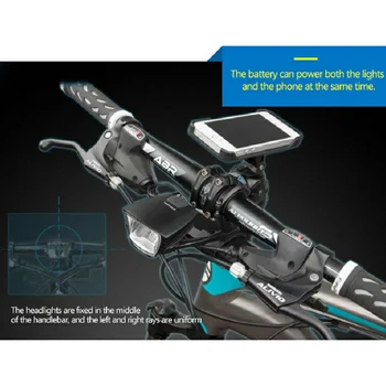 Easydo StVZO Certifikácia Bicyklov Svetla Profesionálny BICYKEL Cestný Bicykel Svetlometu Nepremokavé USB Nabíjanie LED Predné Lampy Power Bank