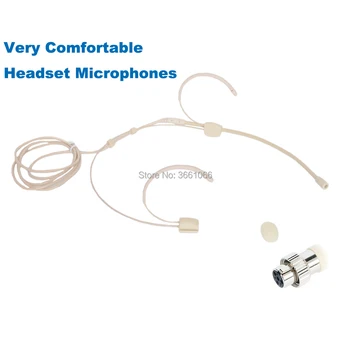 Omidirectional Mikrofón Pre Mipro Pro Headset Hlava-montáž Headworn Kondenzátora Konektor Mini XLR 4PIN Zámok MP-004