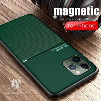 Pre iPhone 11 Pro Prípade Tenké Kožené Textúra Slim Matný Ochranné Telefón Cove púzdra Pre iPhone XR X 10 XS Max 7 8 6 6 Plus Coque