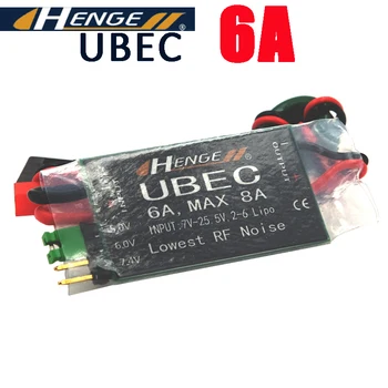 HENGE 6A UBEC Prepnutie Režimu BEC Napätia Stabilizátor Výstup 5V/6A alebo 6V/6A pre RC Lietadiel
