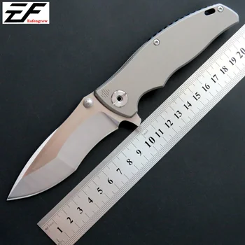 Eafengrow EF904 taktické Vreckový nôž D2 ocele čepeľ TC4 rukoväť survivcal skladací nôž outdoor camping lov nástroj výchovy k DEMOKRATICKÉMU občianstvu nôž