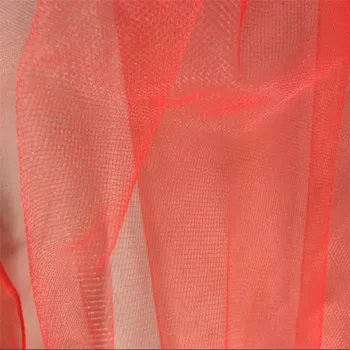 SASKIA 10Meter/veľa 150 cm Šírka Stredného Pevného Tylu Oka Textílie Šitie Svadobné Šaty, Sukne, Priadze, Tkaniny Tkaniny Materiál Červené Ružové urob si sám