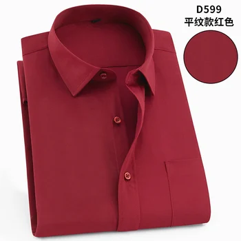 Plus-size 5XL 6XL 7XL 8XL Pure Color Jednoduché-starostlivosť o Sociálne Fomal Krátky Rukáv Šaty, Tričko Mužov Mäkké Pohodlné Červené Azure Navy 130KG
