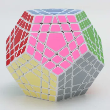 Shengshou 5 Krokov Magic Cube 12 Stranách Megaminx Gigaminx 5x5 Profesionálne tvare dvanás ť stena Kocky Twist Puzzle Vzdelávacie Hračky