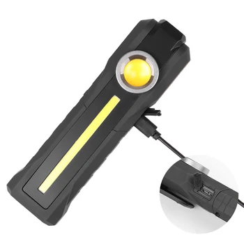 LED Baterka KLASU Super Jasné svetlo 4 Svetelné Režimy Pochodeň Taktické Svetlo Chvost magnet pre Kempovanie Nabíjateľná Svetlo 10W