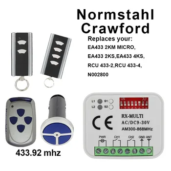 Normstahl CRAWFORD DO 433 2K / DO 433 4K diaľkového ovládania koľajových kód 433.92 MHz garážové dvere, brány na diaľkové ovládanie