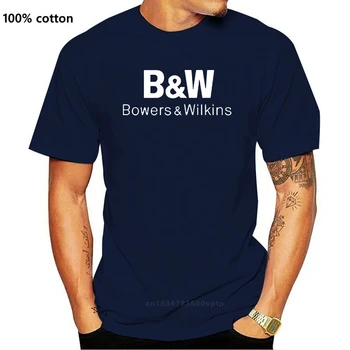 Bowers Wilkins BW Audio Reproduktorov Logo Čierne Tričko Veľkosť S M L XL 2XL 3XL