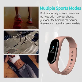 2020 Nová verzia Smart Náramok Fitness Náramok Športové Tracker Srdcovej frekvencie, Krvného Tlaku Náramok Smart Pásmo pre IOS Adriod