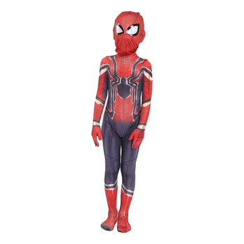 Nové 2019 Deti the Amazing Spider vyhovovali Cosplay Kostým halloween kostýmy pre dieťa spider zentai kostým