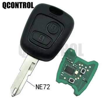 QCONTROL Auto Diaľkové Tlačidlo DIY pre PEUGEOT 206 207 Kompletné Vozidlo Tlačidlo NE72 čepeľ