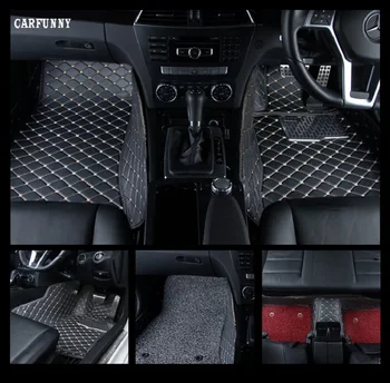 CARFUNNY Pravej ruke riadiť auto podlahové rohože pre Mercedes Benz triedy E W123 W124 W210 W211 W212 AMG E43 E53 Coupe E63