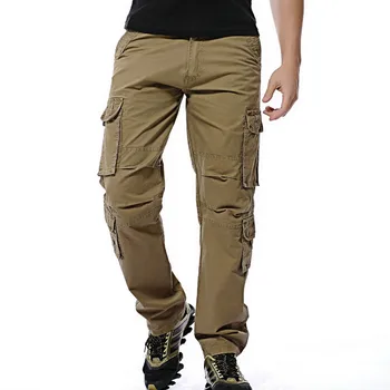 2020 Jeseň mens cargo nohavice armády taktické nohavice muž Multi-vrecko Outwear Rovné nohavice vojenské nohavice mužov pantalon homme 46