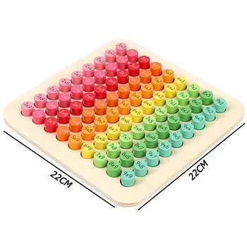 Detské Aritmetický Hračky Drevené Stavebné Bloky 9x9 Násobenie Tabuľka Matematika Bloky Hračka Montessori Dary