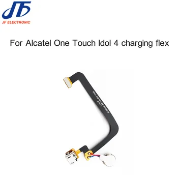 Kvalitný USB Flex Kábel Pre Alcatel One Touch Idol 4 Dock Konektor Nabíjania, Nabíjačku Port Flex S Mikrofónom Flex 10pcs