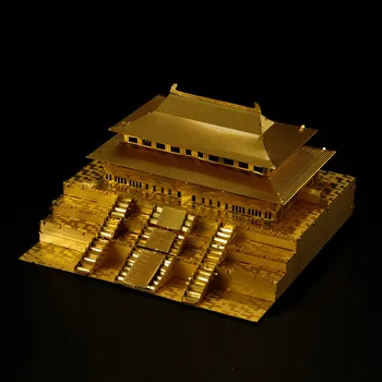Microworld 3D Kovov Puzzle Zakázané Mesto DIY Model Čínskej Historickej Architektúry Skladačka Model Auta Dospelých Hobby Zbierka Hračiek