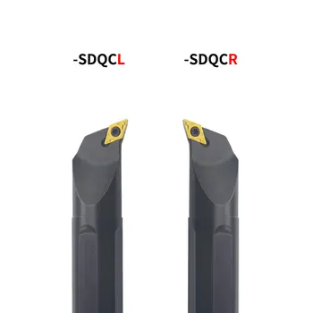 1pc S12M-SDQCR07 S16Q-SDQCR07 S20R-SDQCR07 Vnútorného Otočením Držiaka Nástroja DCMT Karbidu Vložky Sústruh Bar CNC Rezacie Nástroje Sada