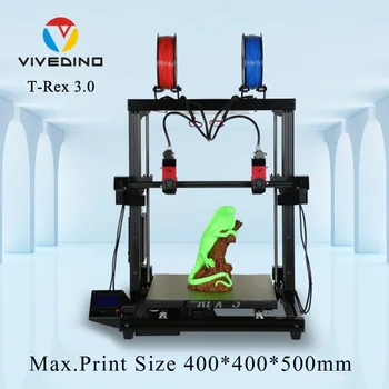 VIVEDINO T-Rex 3+ Rýchlo Zmontovať 3D Printer Kit s 400x400x500mm Tlač Veľkosť Laserové Tlačiarne