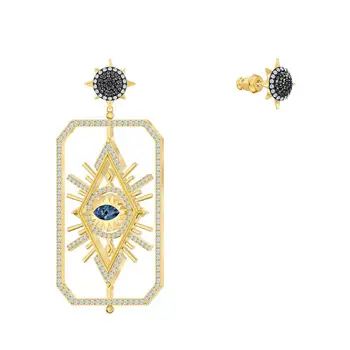 Módne Šperky SWA TAROT MAGIC PREBODOL NÁUŠNICE Symbol Tarot Symbol Pripraviť Poker Vzor Dekorácie Crystal Lady Romantický Darček