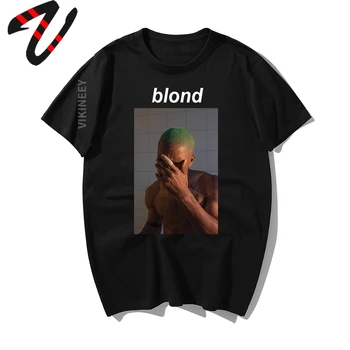 Móda Rapper Frank Blond Print T Shirt Rodiny Bežné Harajuku Tričká Prémiová Bavlna Mikina Krátke Nové Tričko Mužov