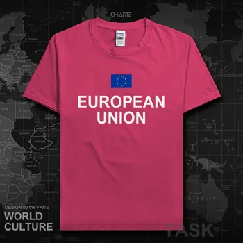 Európska Únia EÚ mens t košele 2019 jersey hip hop národ bavlna t-shirt fitness oblečenie značky tees vlajkou krajiny, v lete nové