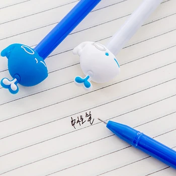 30pcs/veľa Kawaii Malá modrá veľryba gélové pero cartoon študentov Školy kancelárske potreby detí, darček písacie potreby