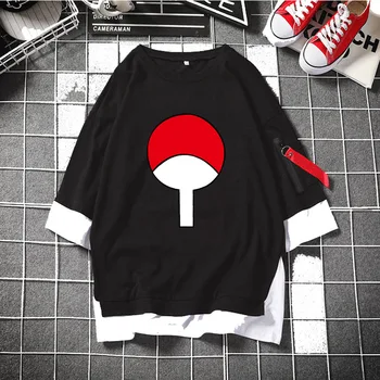 NARUTO Akatsuki Uzumaki Naruto Muži T-shirt Módne Naruto Hip-Hop Bavlna Letné Topy T Tričko