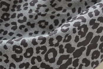 Zimné Hrubé Zmes Leopard Tlač Dlhú Ceruzku Sukne Sexy Black/Brown Leopard Späť Split Dlhé Sukne