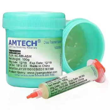 AMTECH NC-559-ASM Originálne Spájkovacia pasta BGA PCB Č-Čistá 100g Spájkovacia pasta Telefón opravy